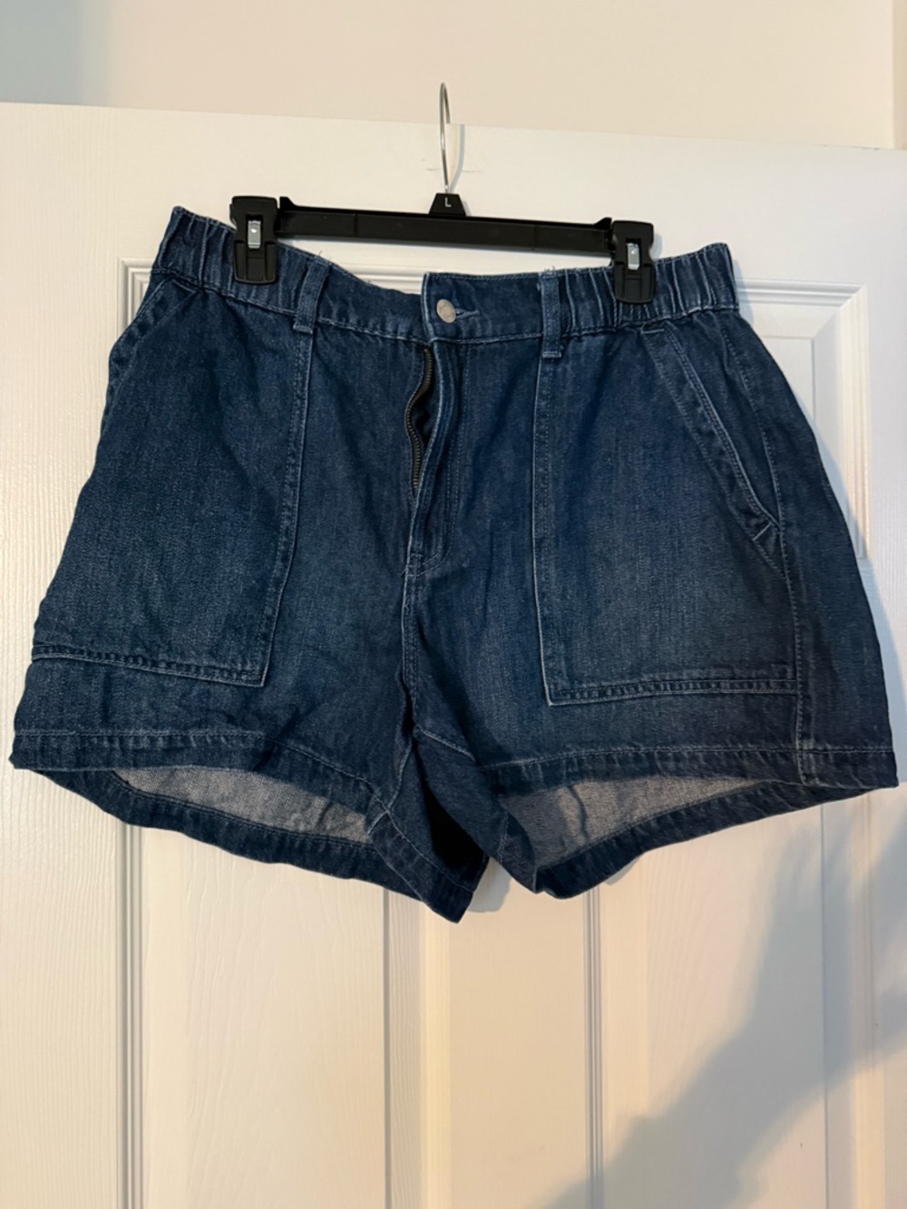 GAP Dark Blue High-Waist Denim Shorts